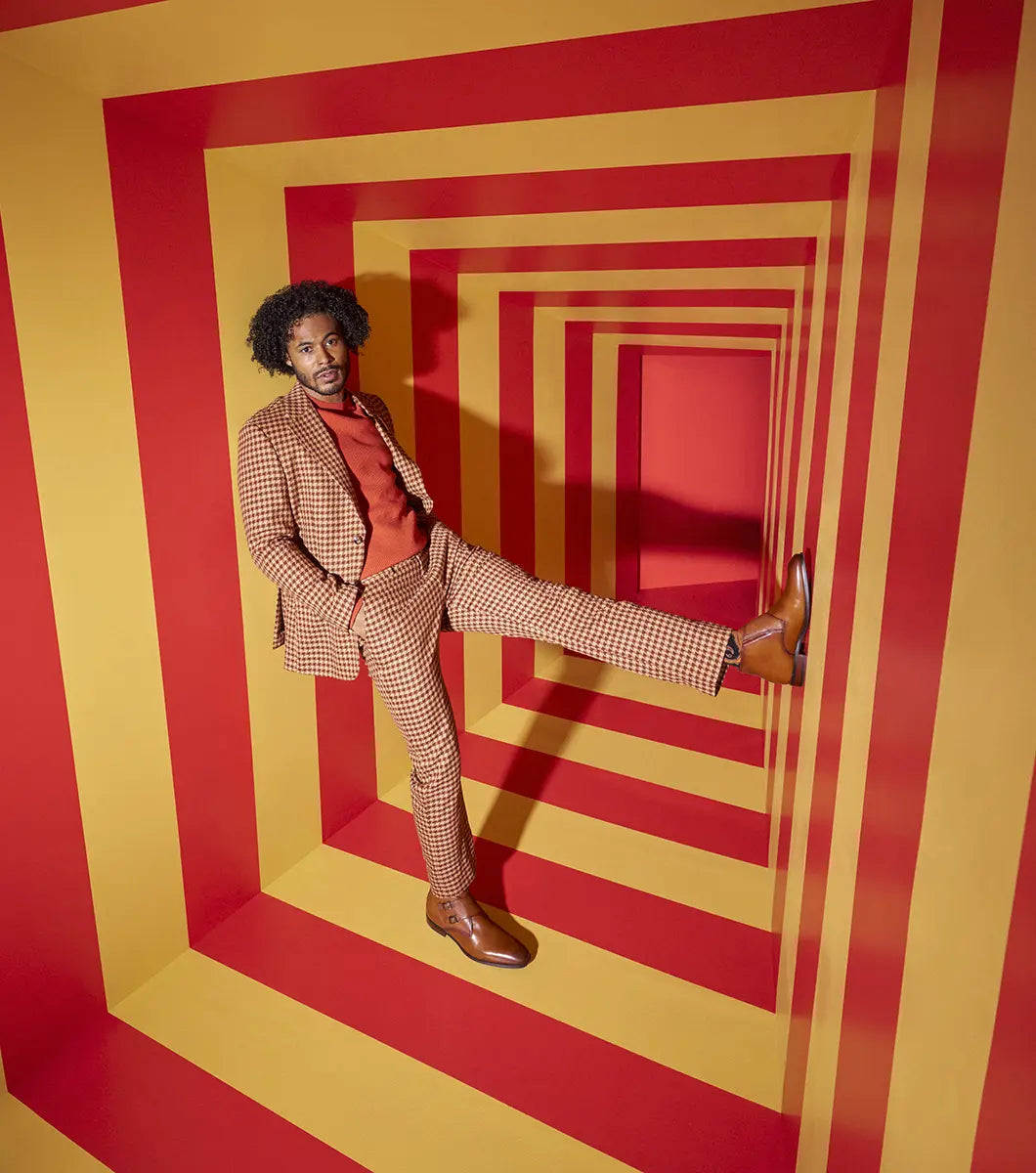 Stacy Adams Kaius Plain Toe Double Monk Strap Boot