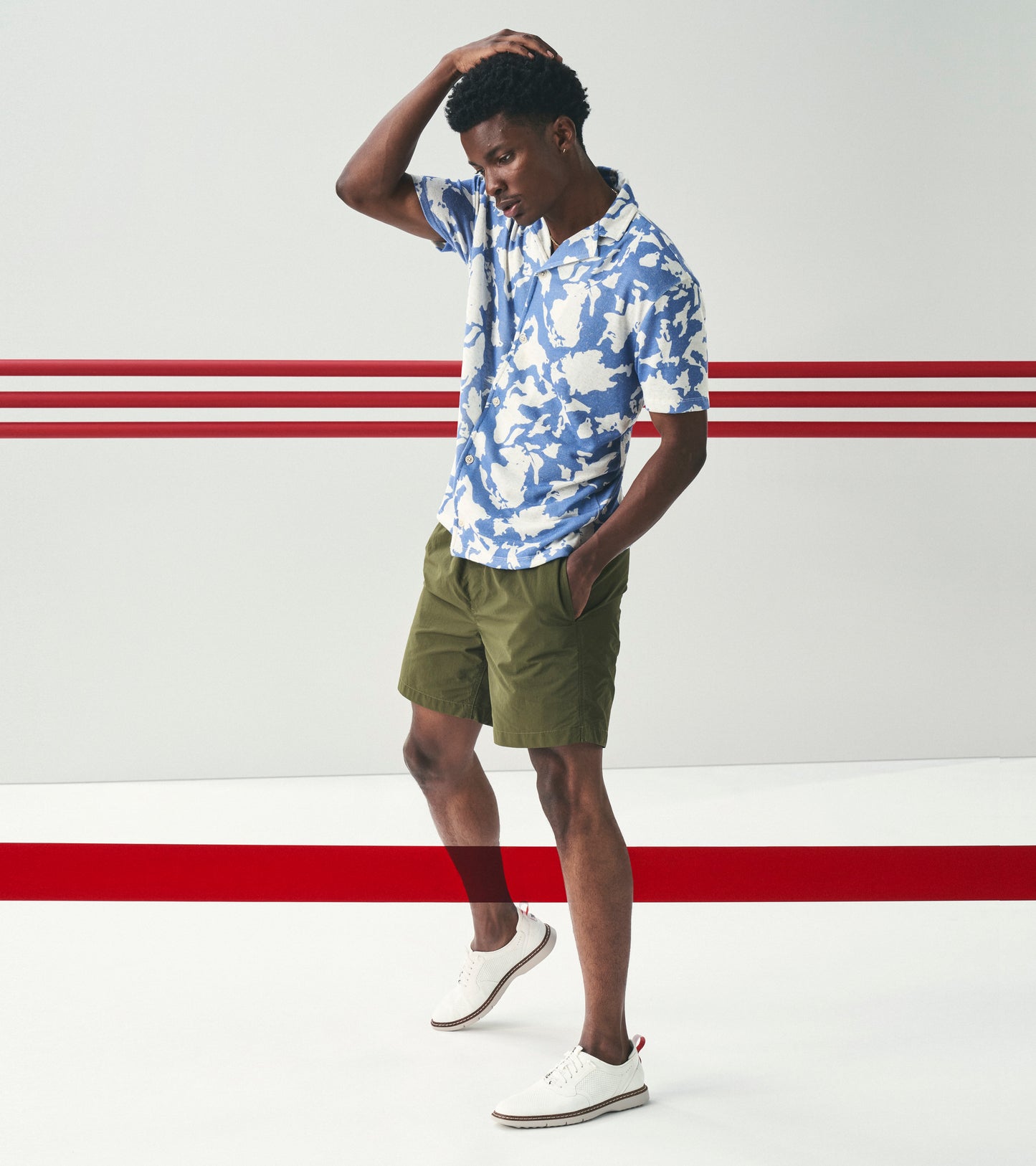 Stacy Adams Synchro Plain Toe Elastic Lace Up