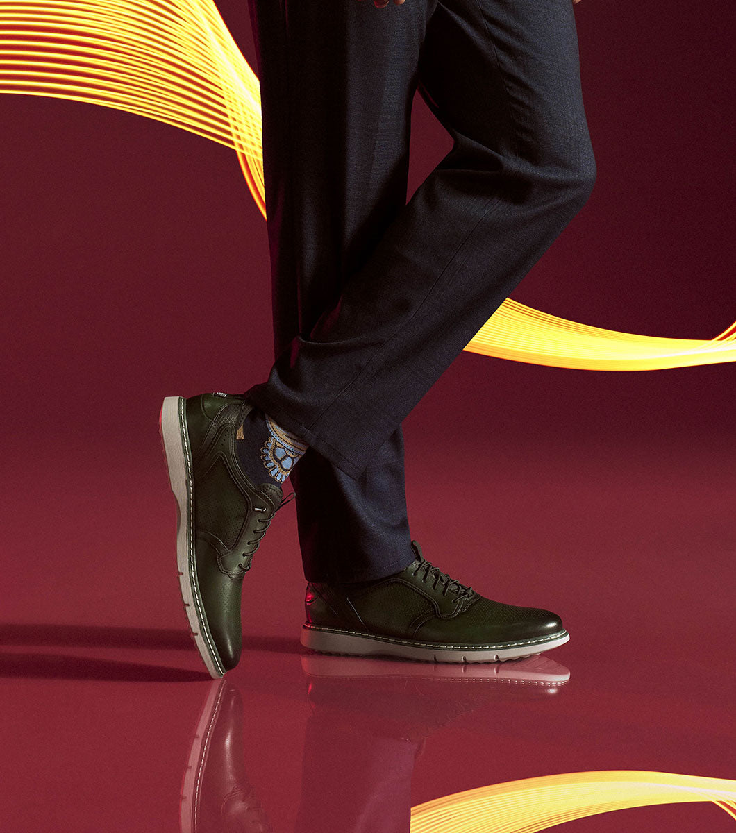 Stacy Adams Sync Plain Toe Elastic Lace Up