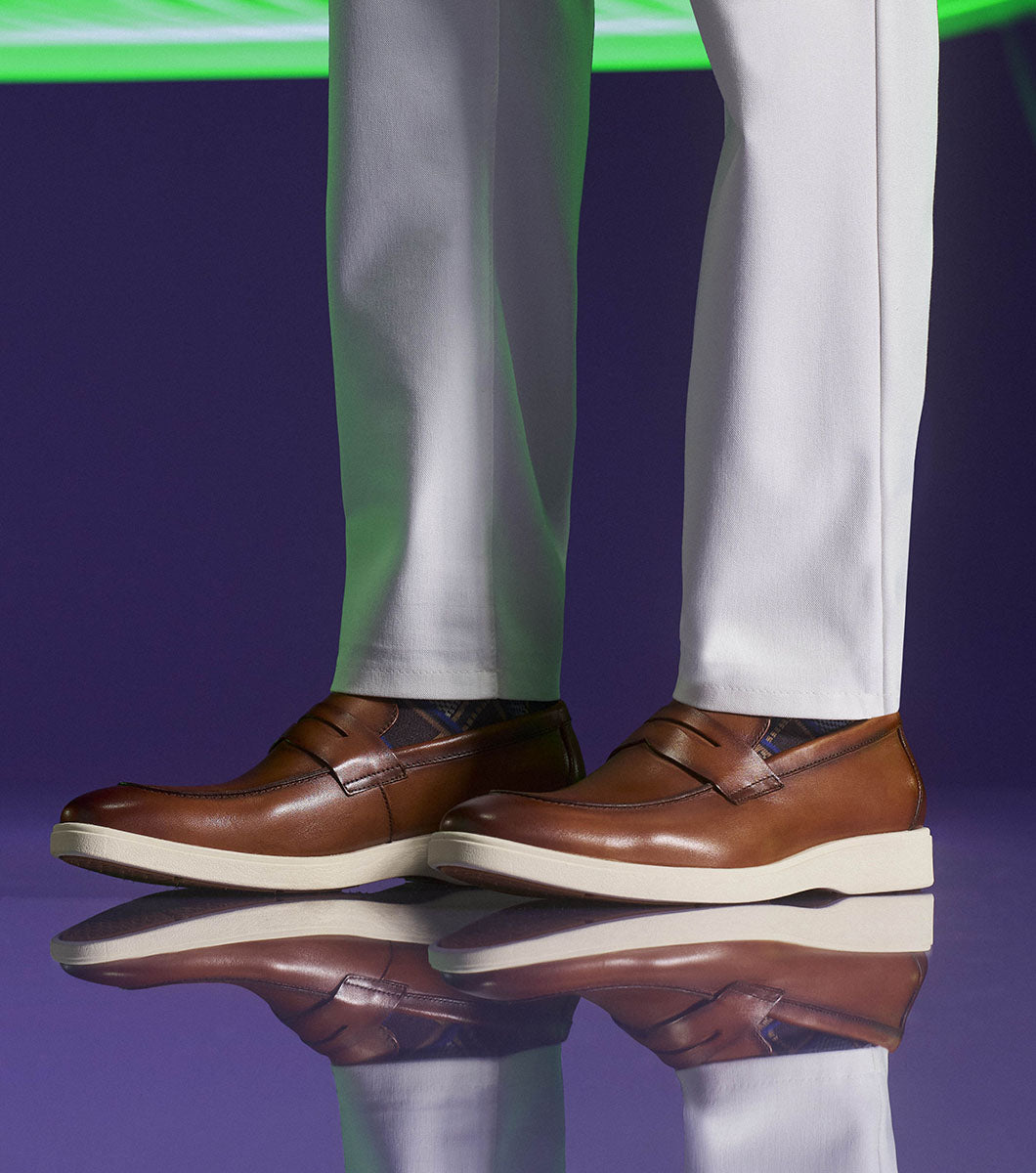 Stacy Adams Spencer Moc Toe Penny Slip On