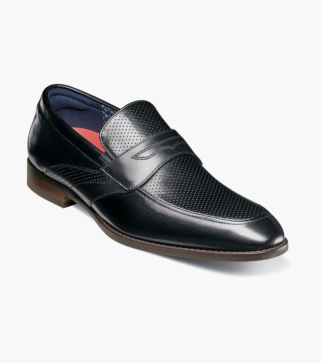 Stacy Adams Karnes Moc Toe Penny Slip On