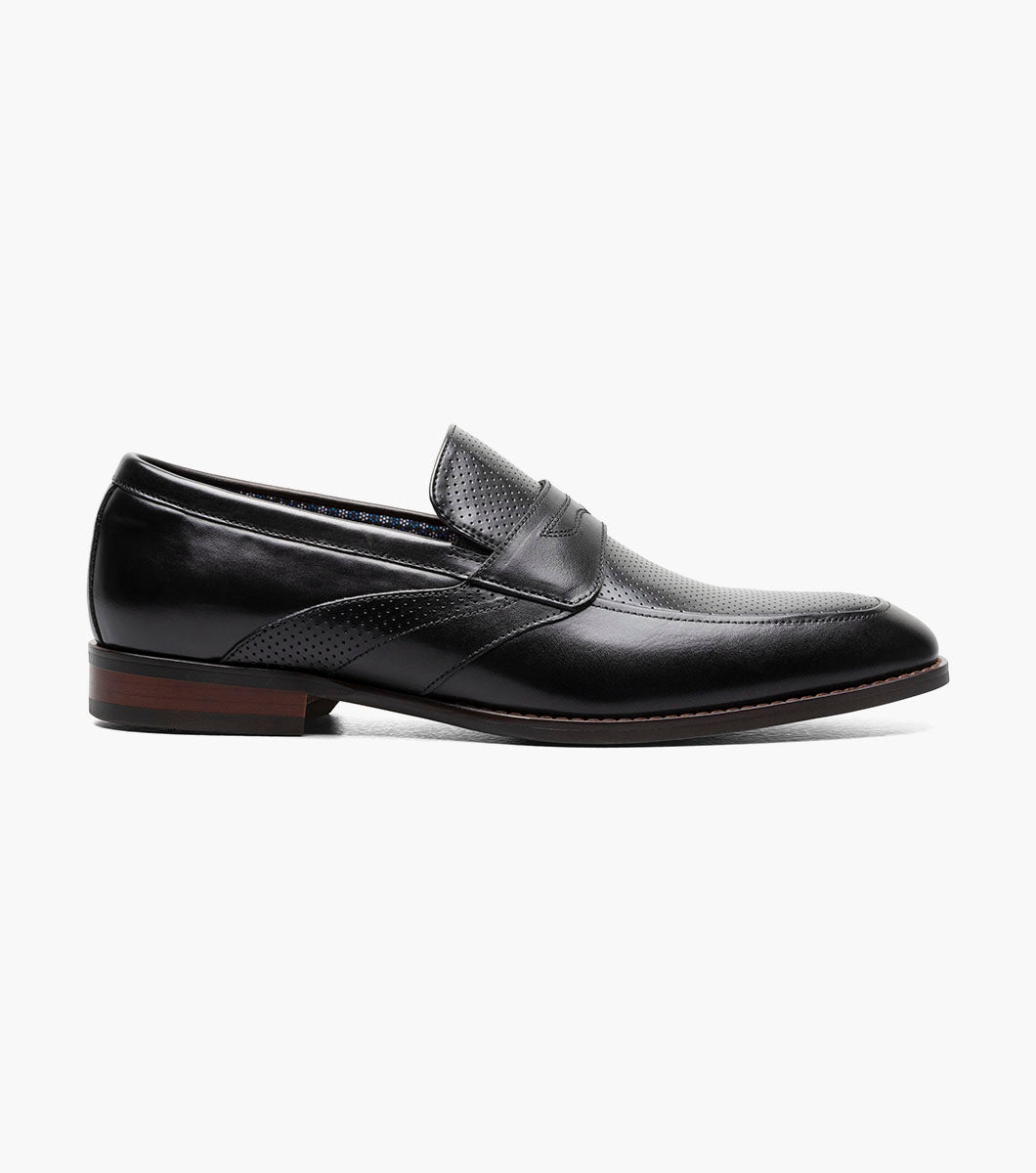 Stacy Adams Karnes Moc Toe Penny Slip On