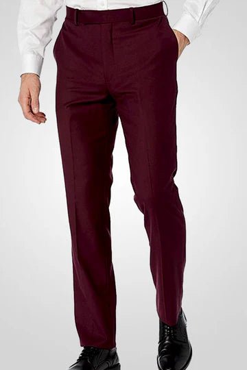 Caravelli 3pc Regular Fit Suit (Burgundy)