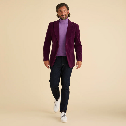 Inserch Single Breasted Velvet Blazer