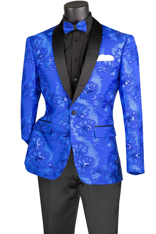 Vinci Slim Fit Fashion Jacket w/Matching Bow Tie