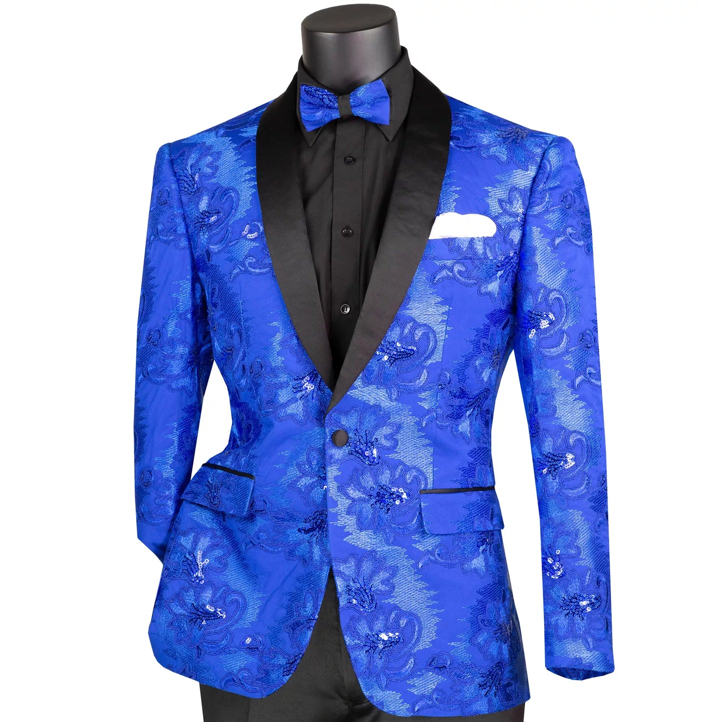 Vinci Slim Fit Fashion Jacket w/Matching Bow Tie