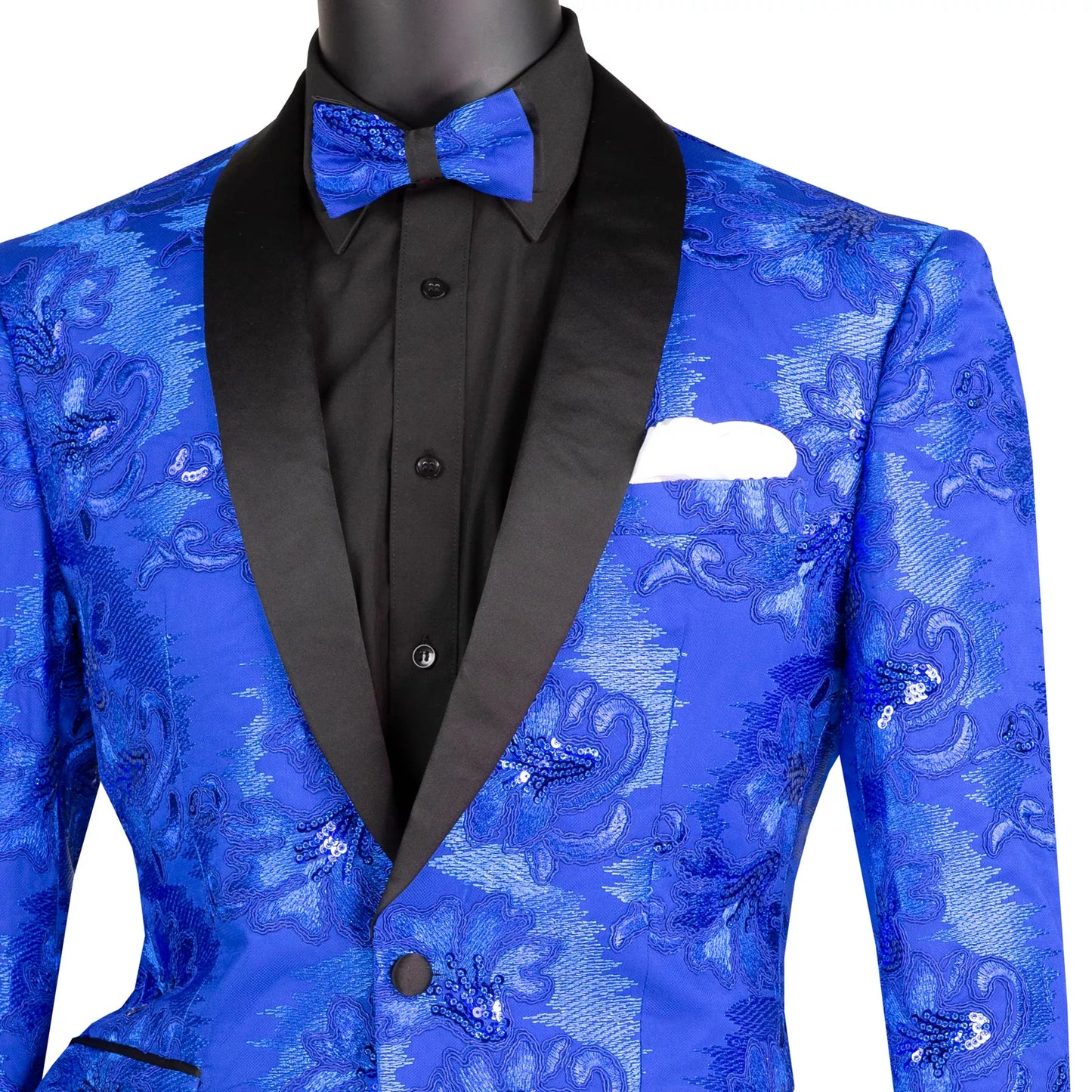 Vinci Slim Fit Fashion Jacket w/Matching Bow Tie