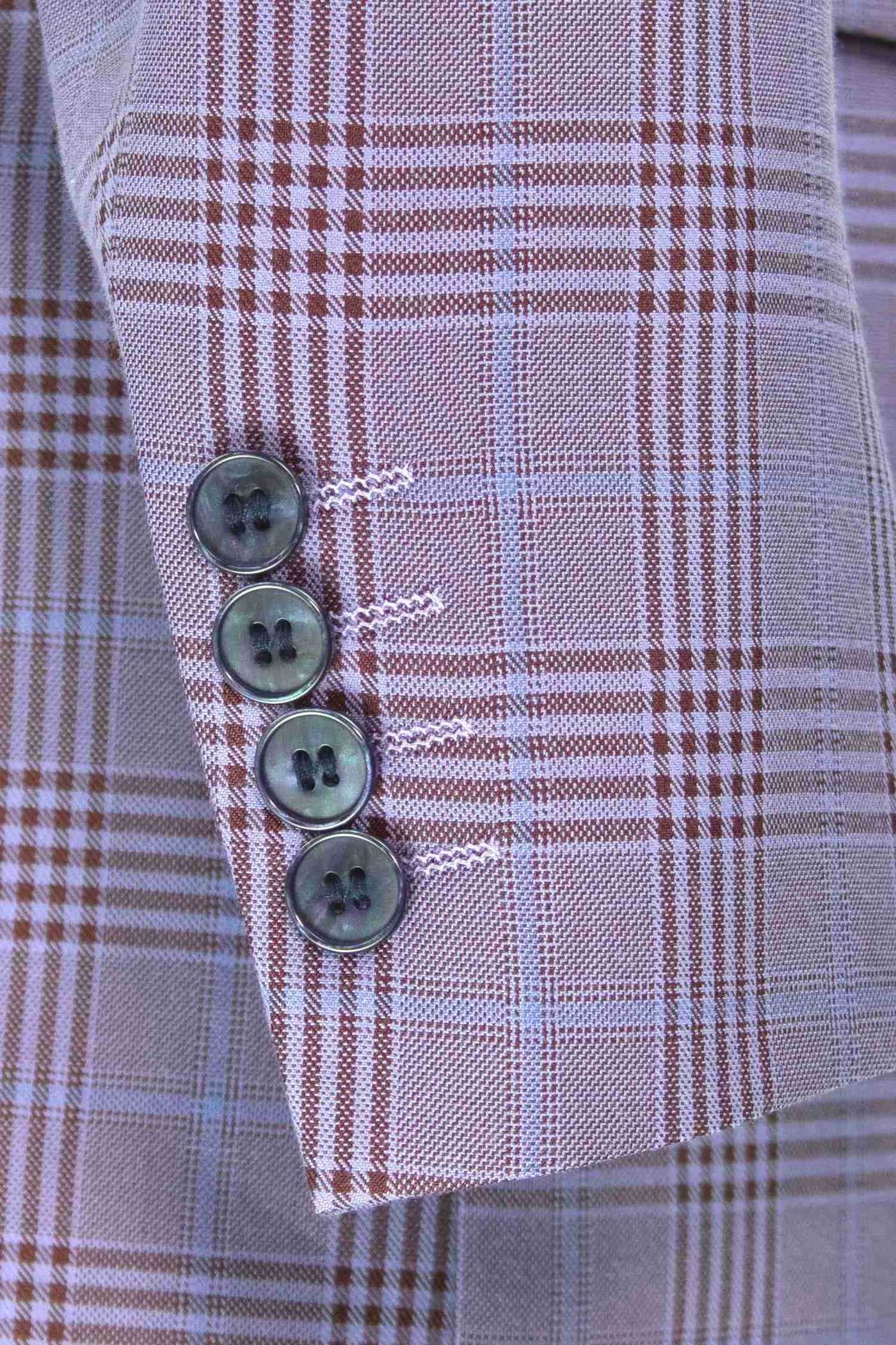 Vinci Classic Fit Executive Double Breasted Suit (Light Purple)