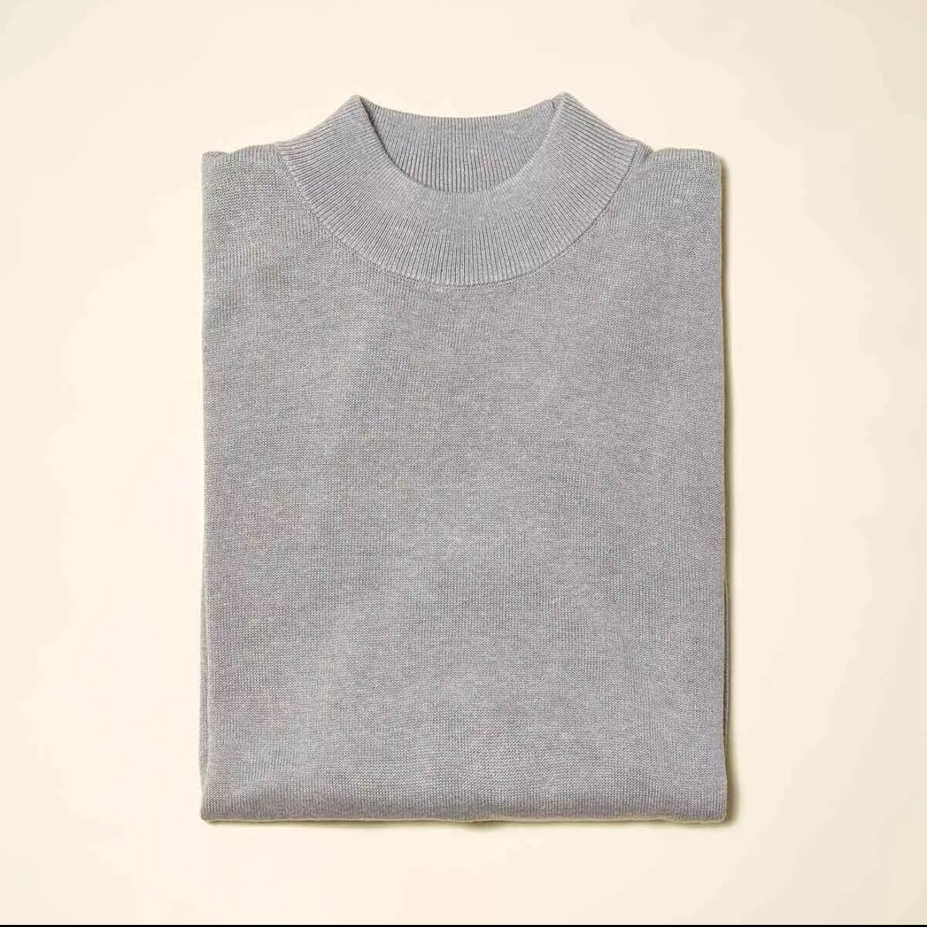 Inserch Mock Neck Sweater (Grey)