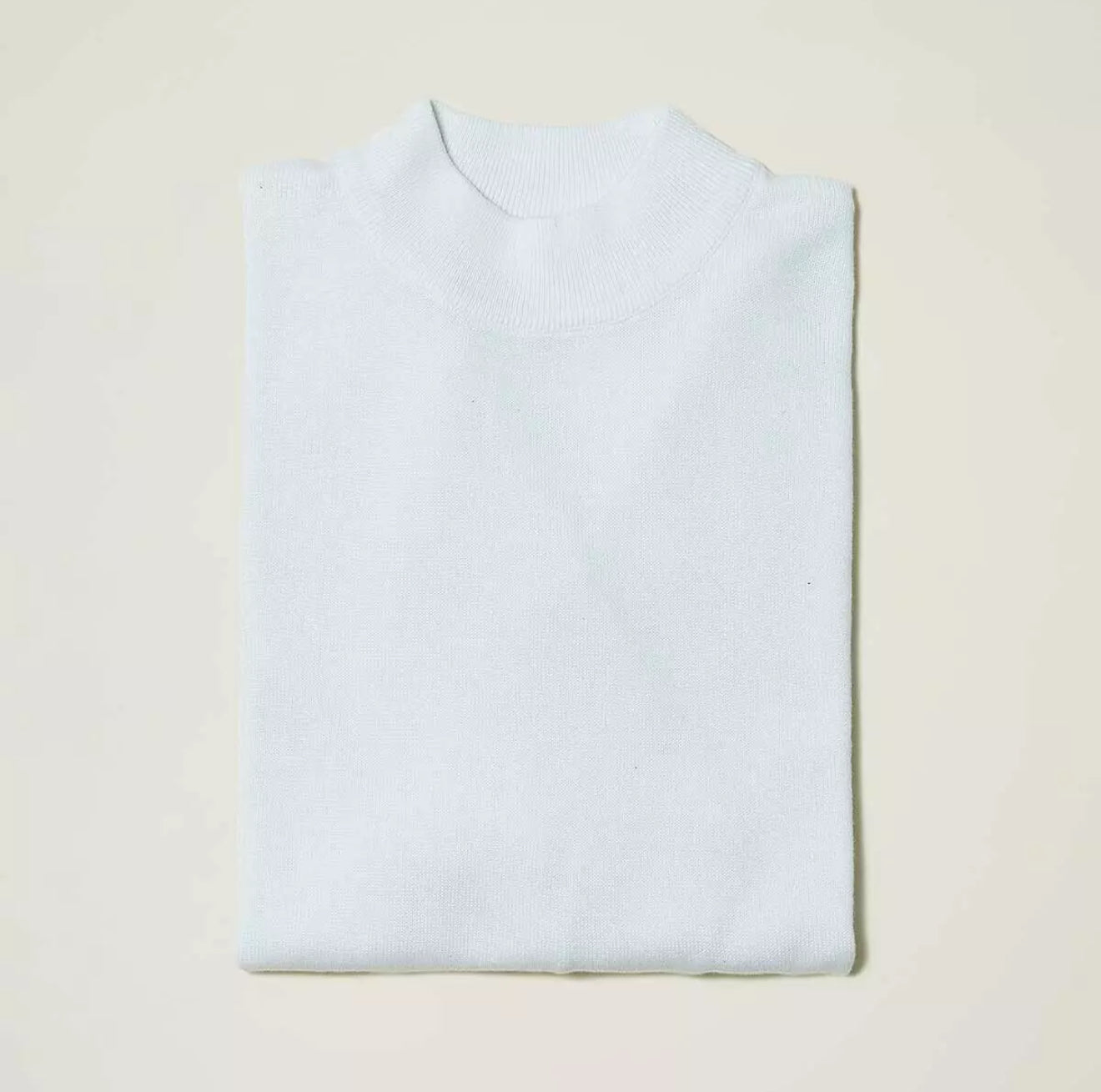 Inserch Mock Neck Sweater (White)