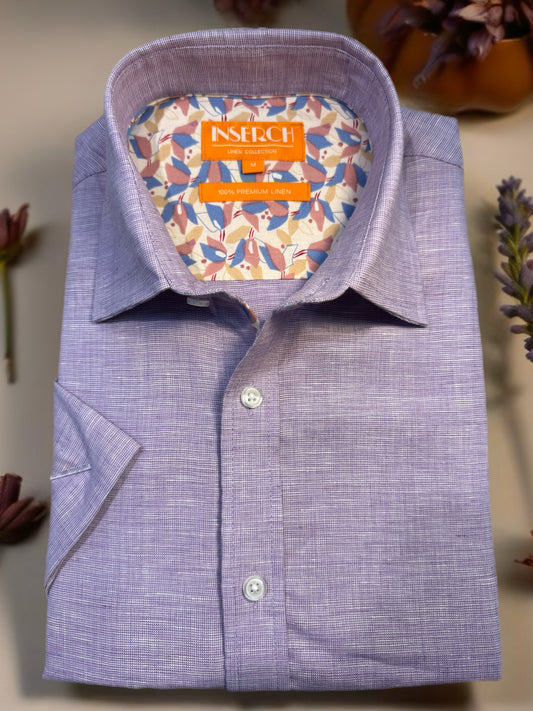 Inserch Short Sleeve Linen Shirt