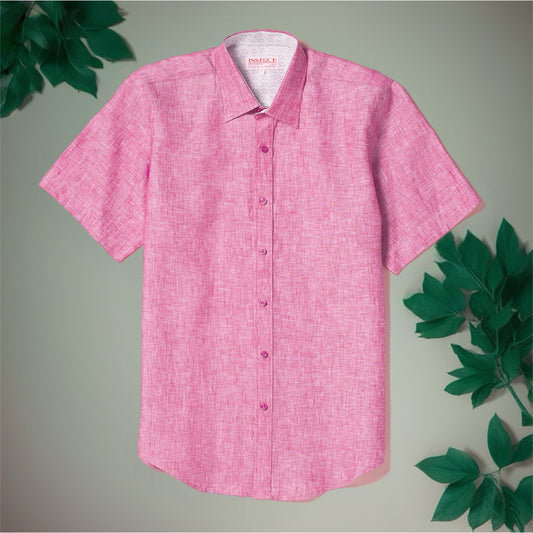 Inserch Short Sleeve Linen Shirt