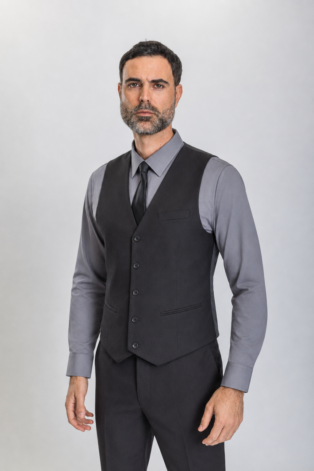 Caravelli 3pc Regular Fit Suit (Black)