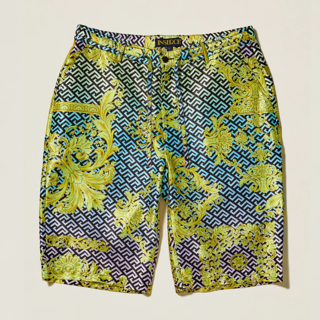 Inserch Grecian Print Short