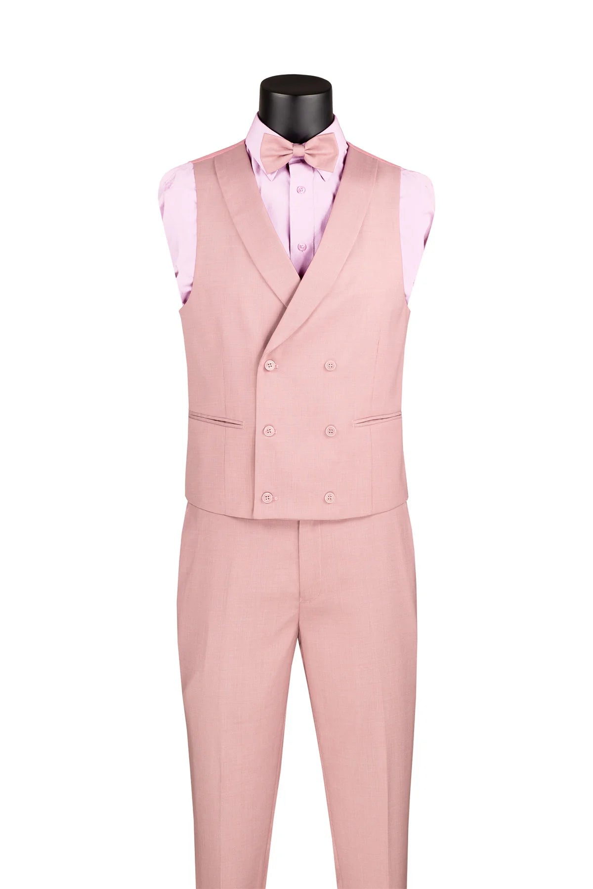 Vinci 3pc Slim Fit Suit (Mauve)