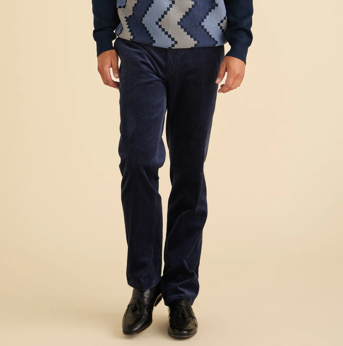 Inserch 100% Cotton Flat Front Corduroy Pants