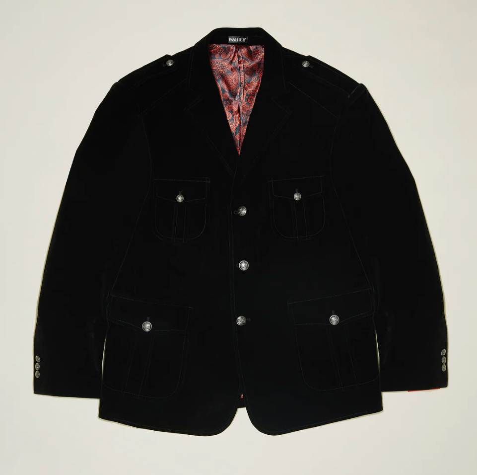 Inserch Velvet Military Blazer