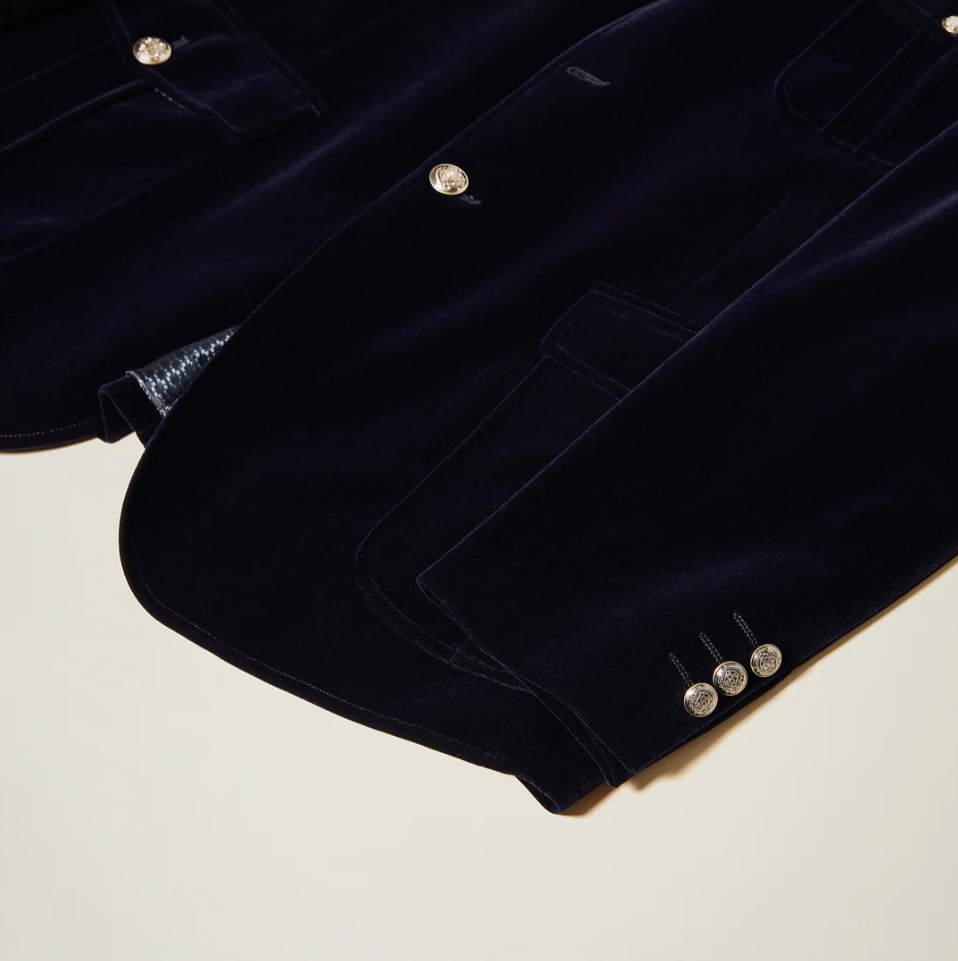 Inserch Velvet Military Blazer