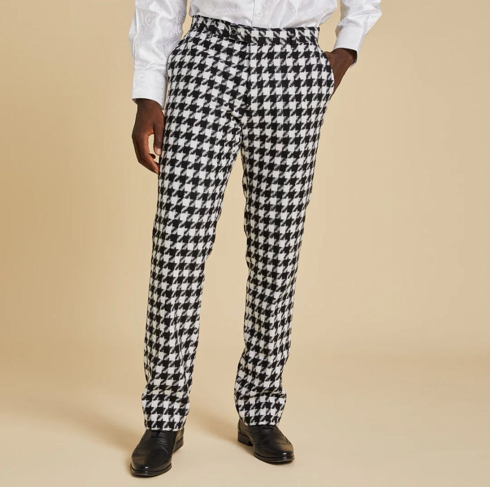 Inserch Houndstooth Bomber Jacket