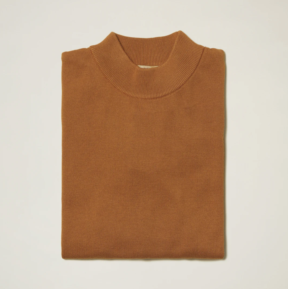 Inserch Mock Neck Sweater (Rust)