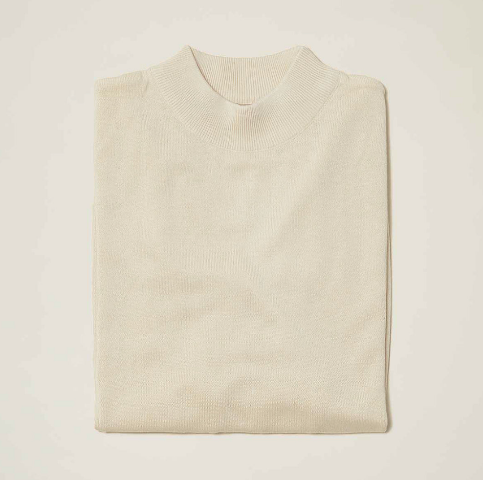 Inserch Mock Neck Sweater (Off White)