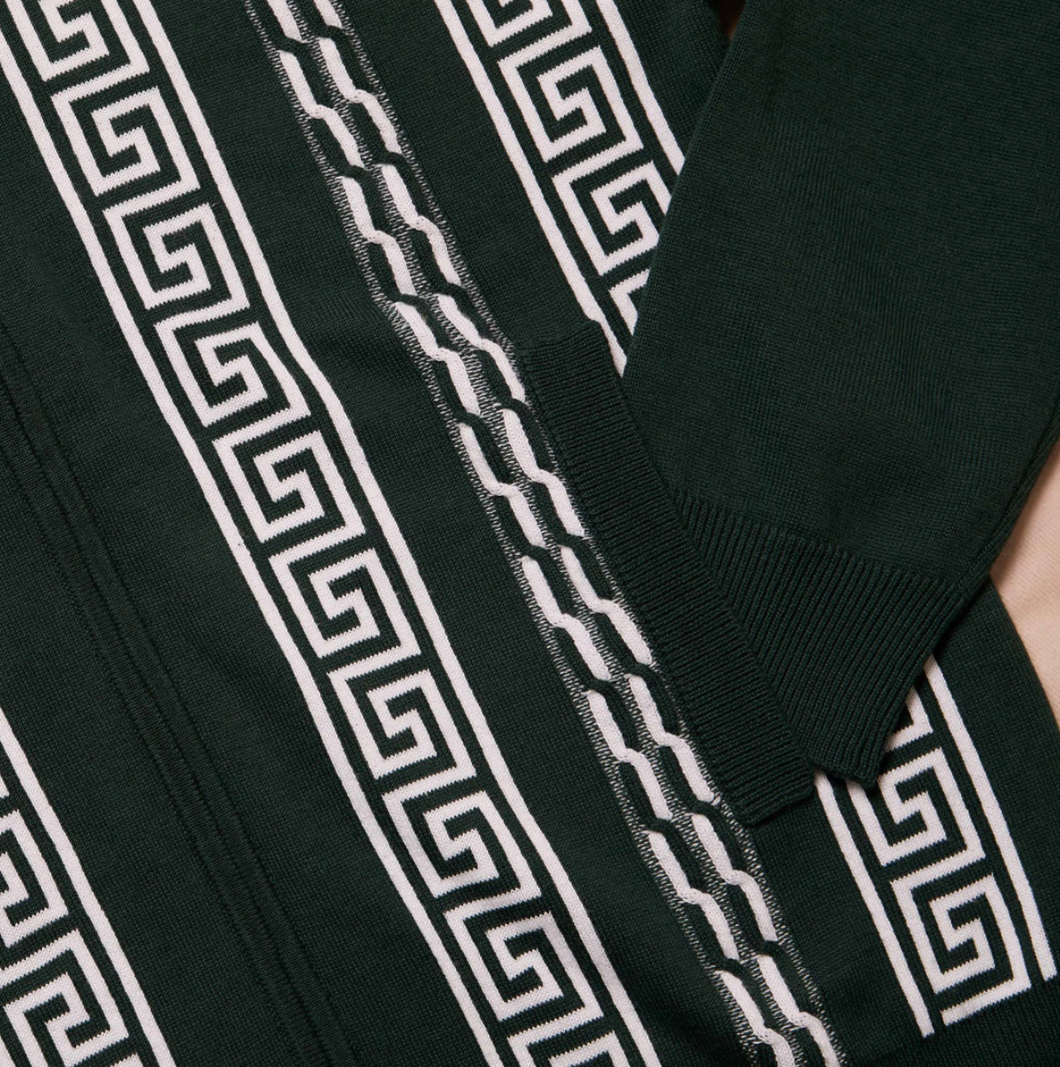 Inserch Grecian Cable Full Zip Sweater
