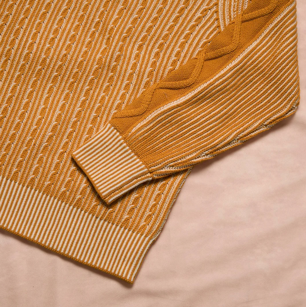 Inserch Shawl Collar Cable Sweater