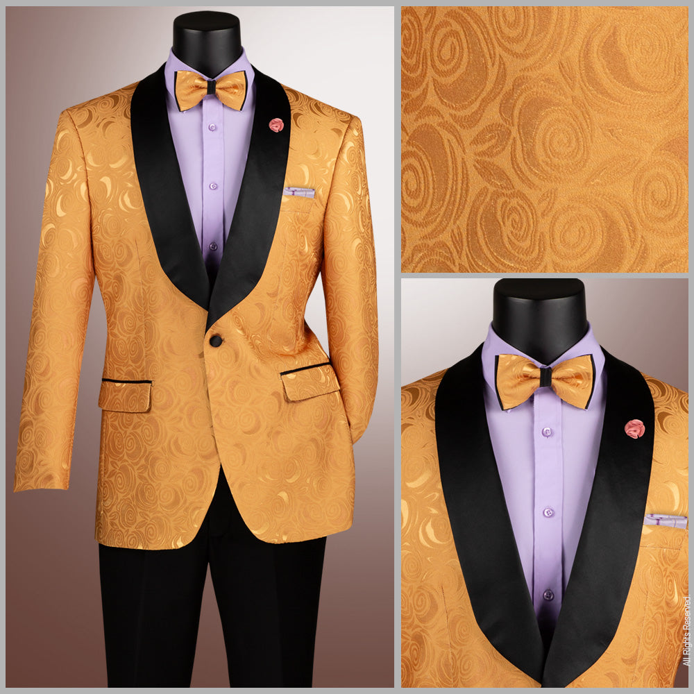 Vinci Regular Fit Prom Jacket w/Matching Bow Tie