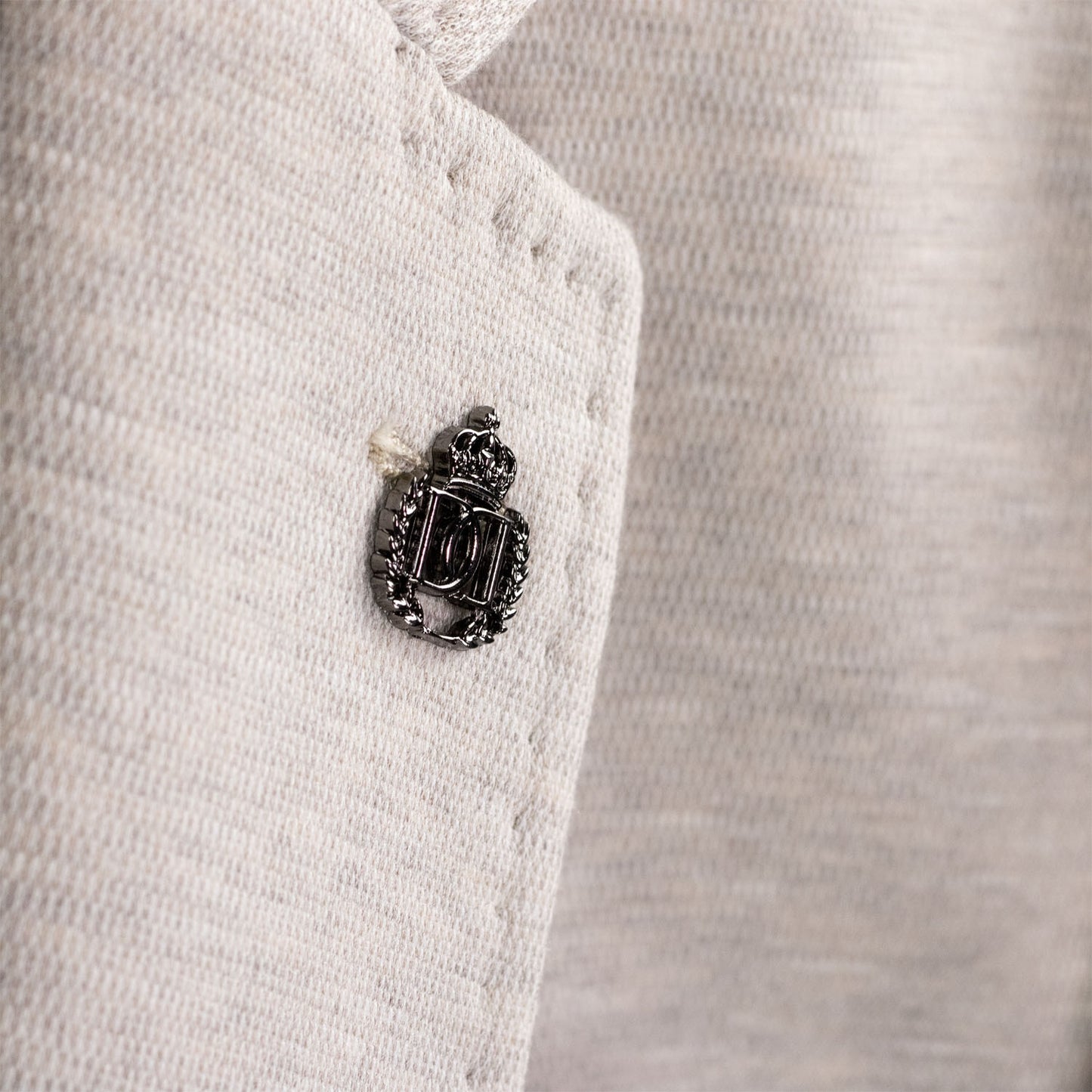 Vinci Modern Fit Textured Weave Blazer (Oatmeal)
