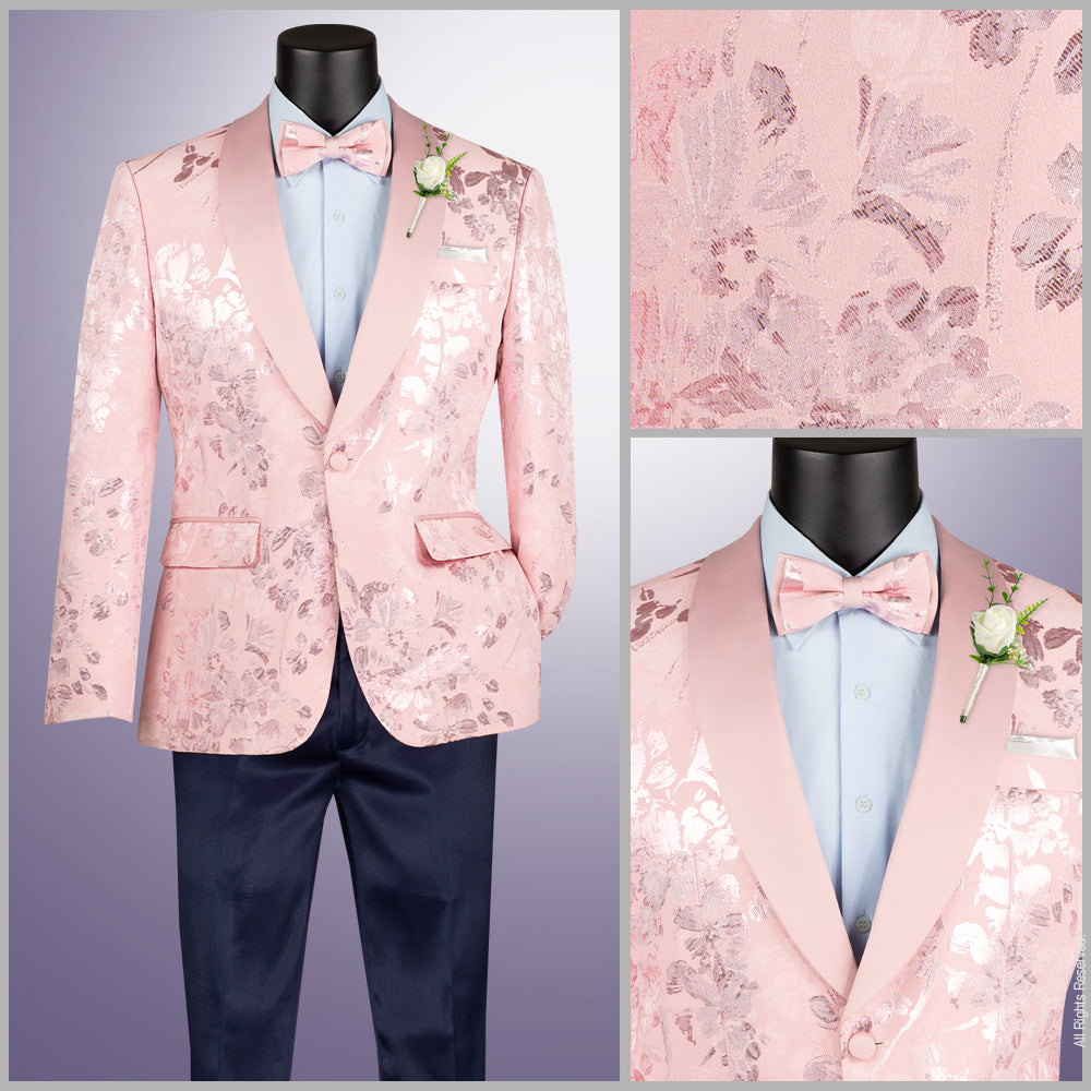 Vinci Slim Fit Fashion Jacket w/Matching Bow Tie
