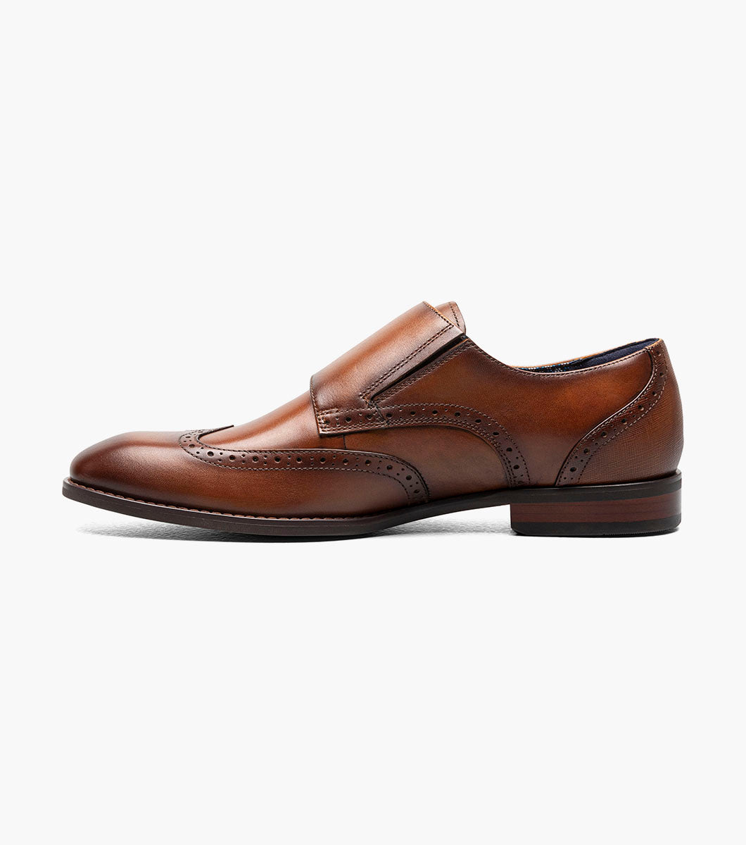 Stacy Adams Karson Wingtip Double Monk Strap