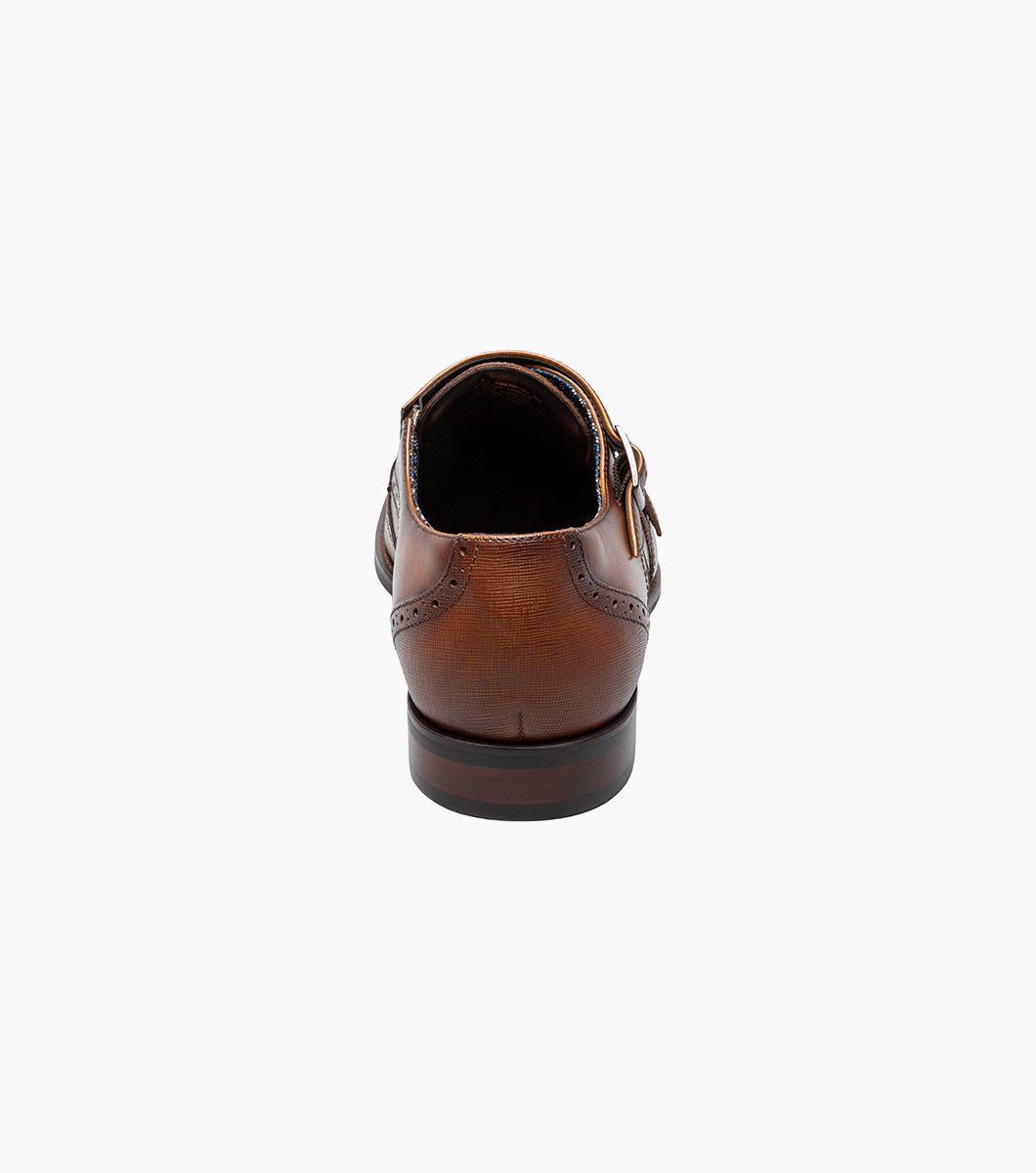 Stacy Adams Karson Wingtip Double Monk Strap