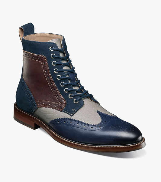Stacy Adams Finnegan Wingtip Lace Up Boot