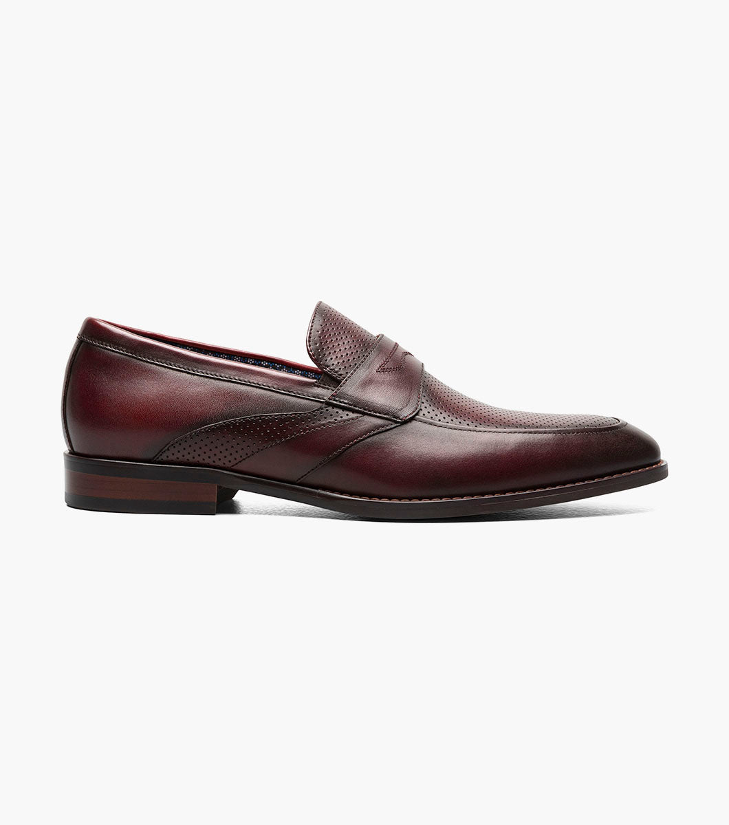 Stacy Adams Karnes Moc Toe Penny Slip On