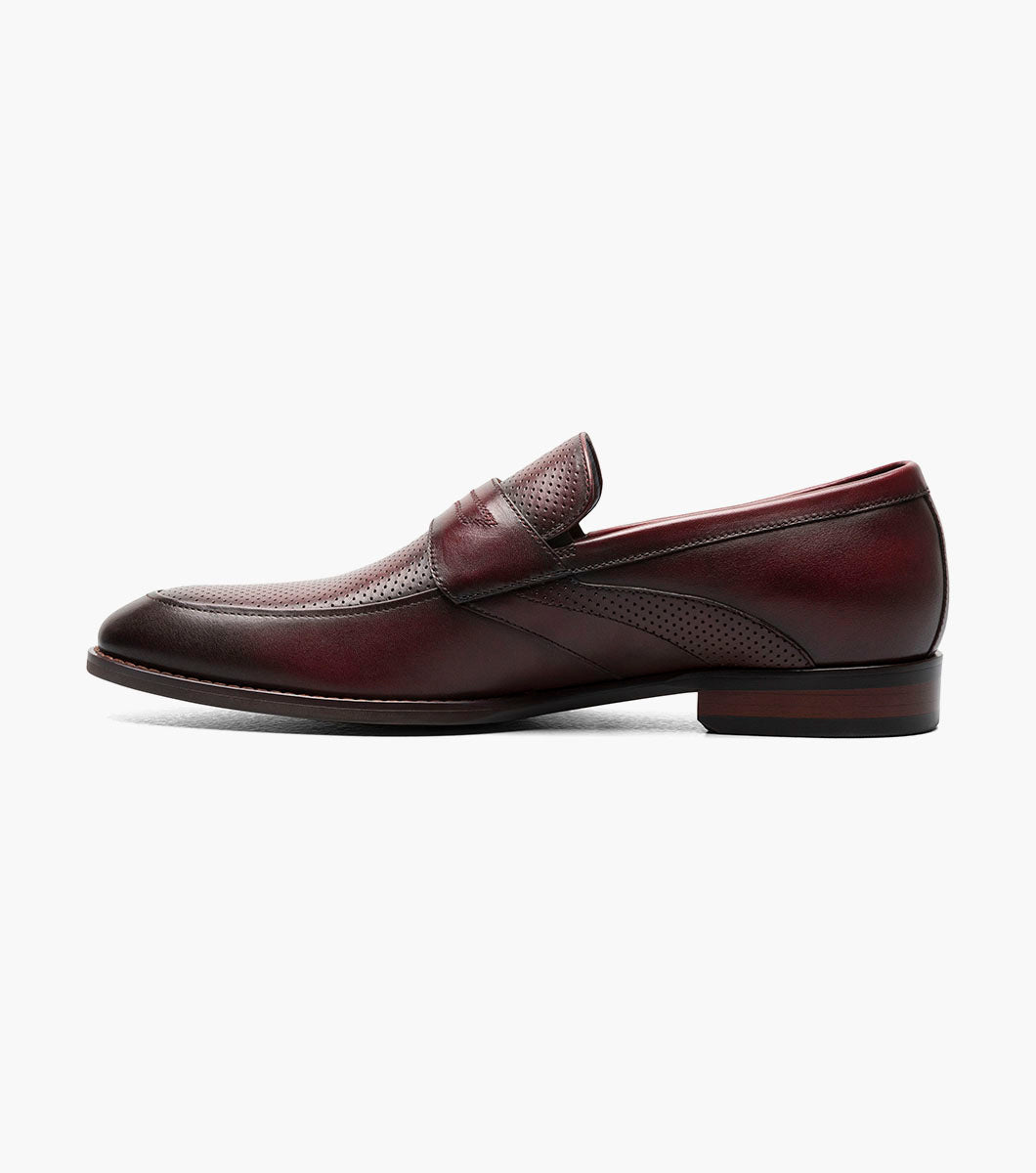 Stacy Adams Karnes Moc Toe Penny Slip On