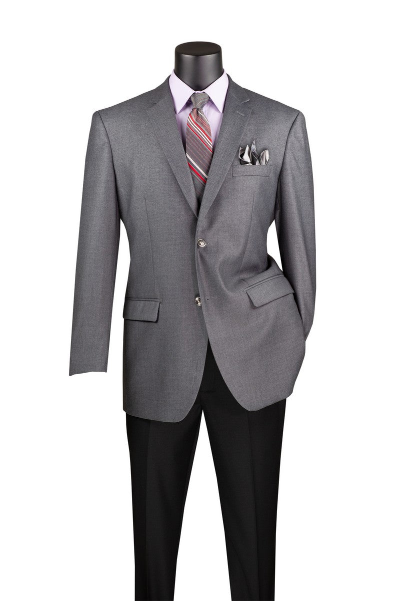 Vinci Regular Fit Sports Coat (Medium Gray)