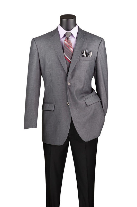 Vinci Regular Fit Sports Coat (Medium Gray)
