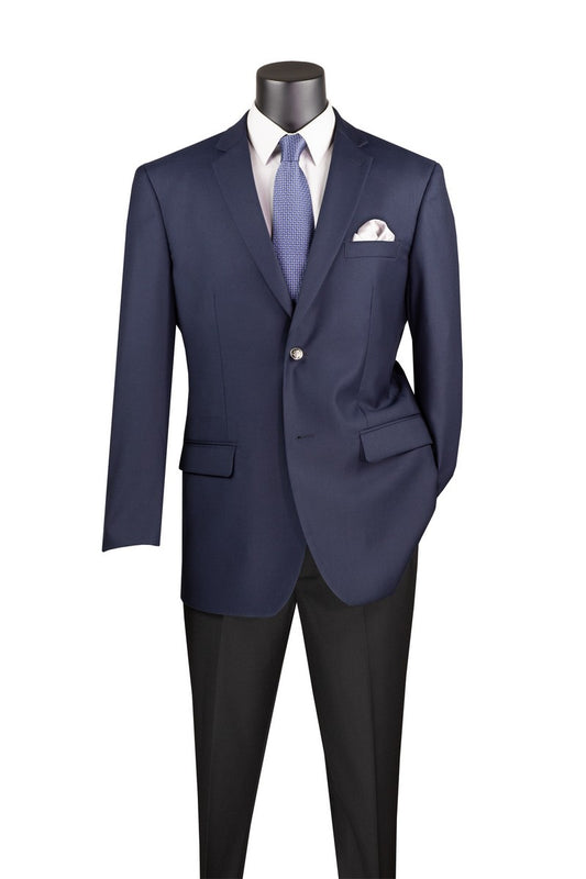 Vinci Regular Fit Sports Coat (Navy)