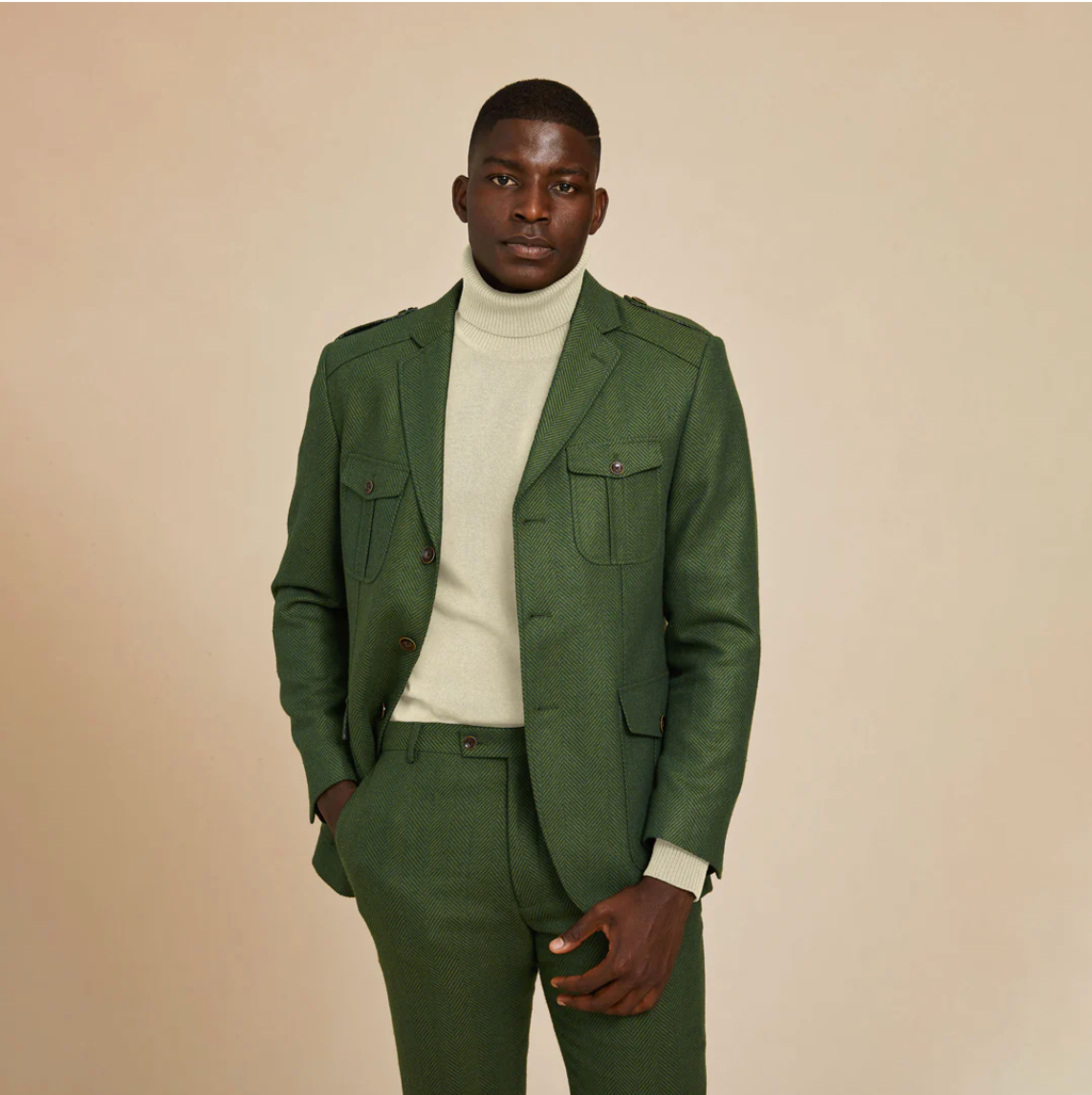 Inserch Herringbone Blazer