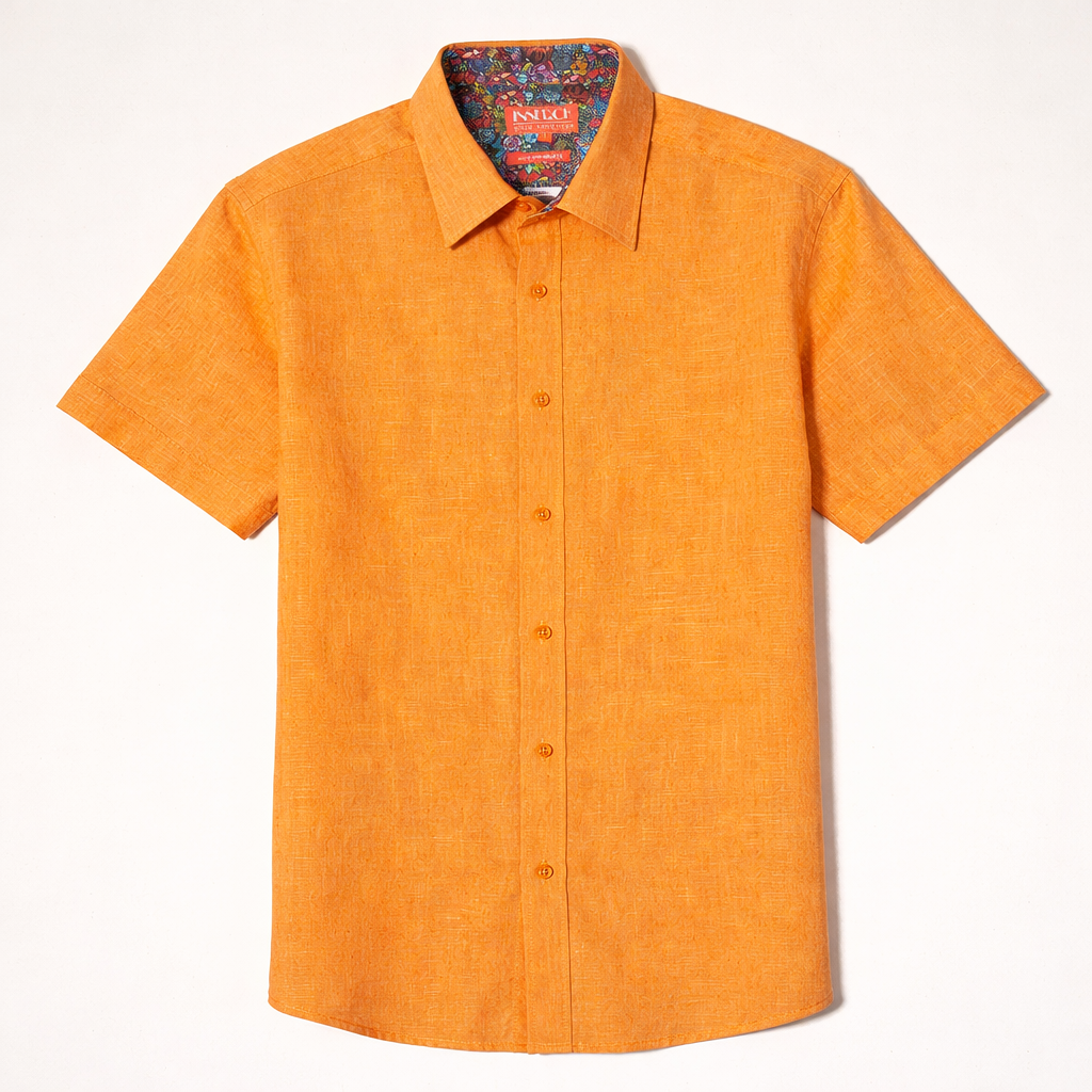 Inserch Short Sleeve Linen Shirt