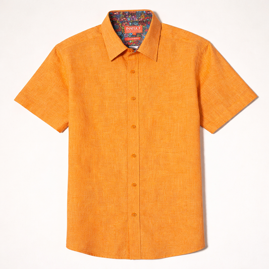 Inserch Short Sleeve Linen Shirt