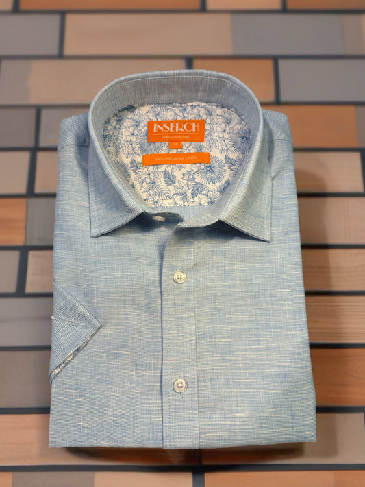 Inserch Short Sleeve Linen Shirt