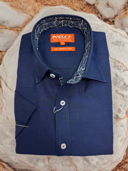 Inserch Short Sleeve Linen Shirt