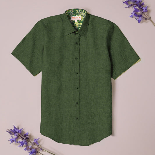 Inserch Short Sleeve Linen Shirt