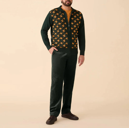 Inserch 100% Cotton Flat Front Corduroy Pants