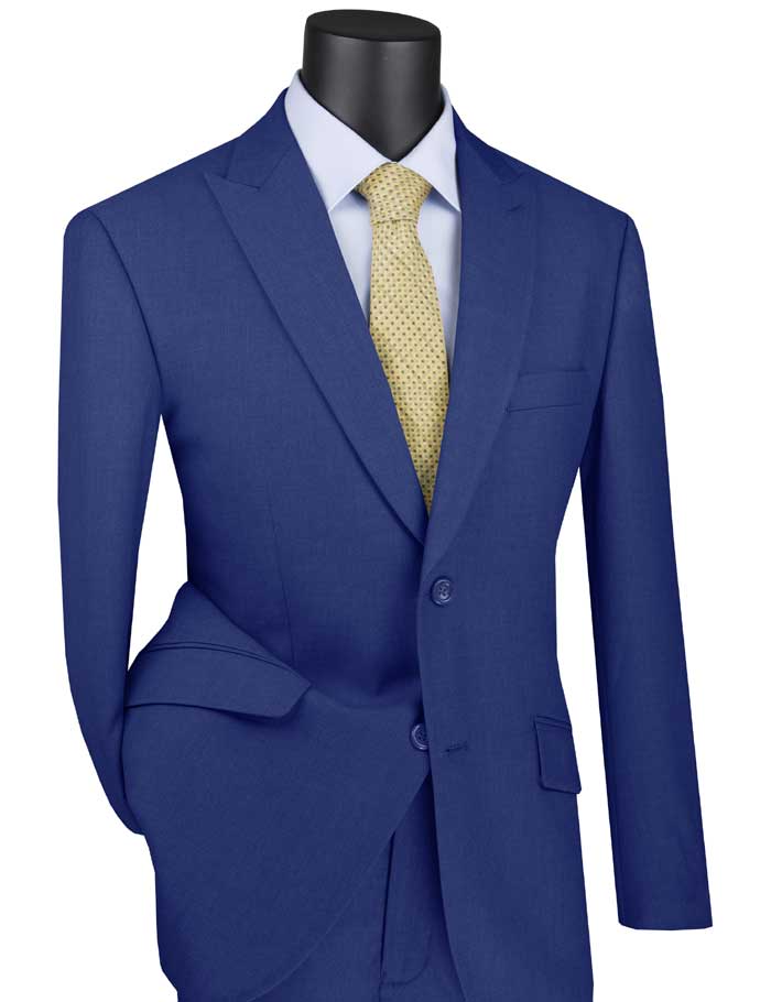 Vinci 2pc Modern Fit Suit (Blue)