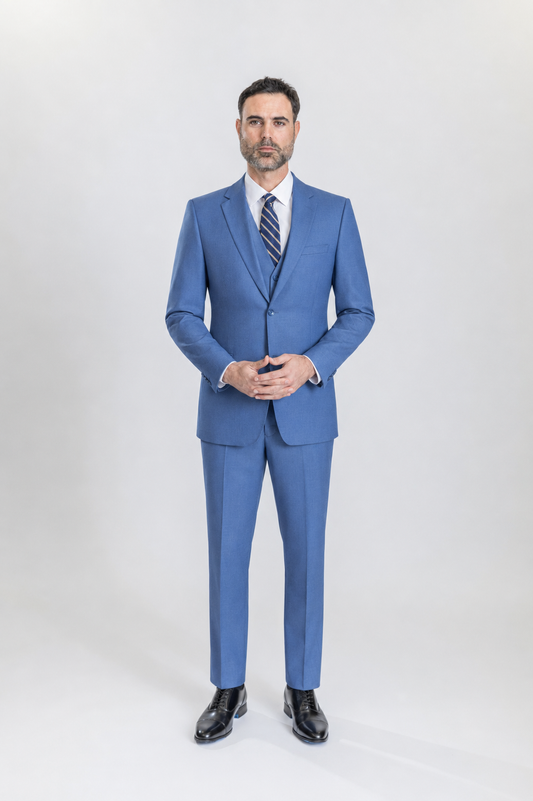 Caravelli 3pc Slim Fit Suit (Powder Blue)