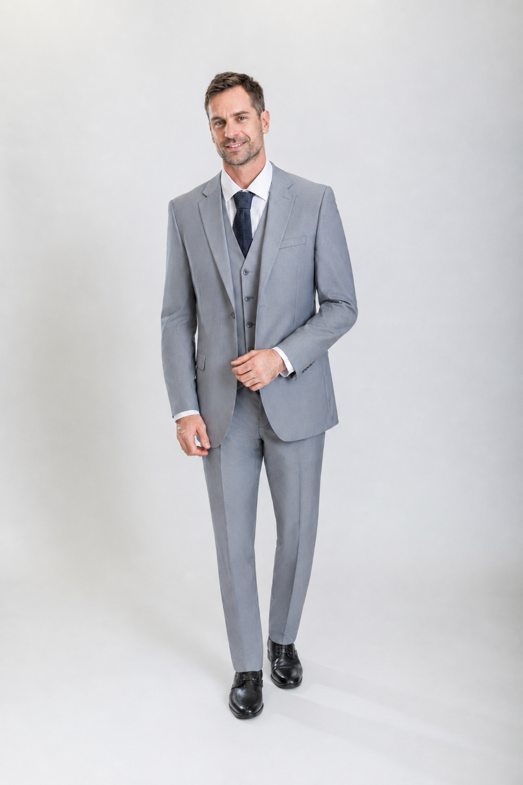 Caravelli 3pc Regular Fit Suit (Lt.Grey)