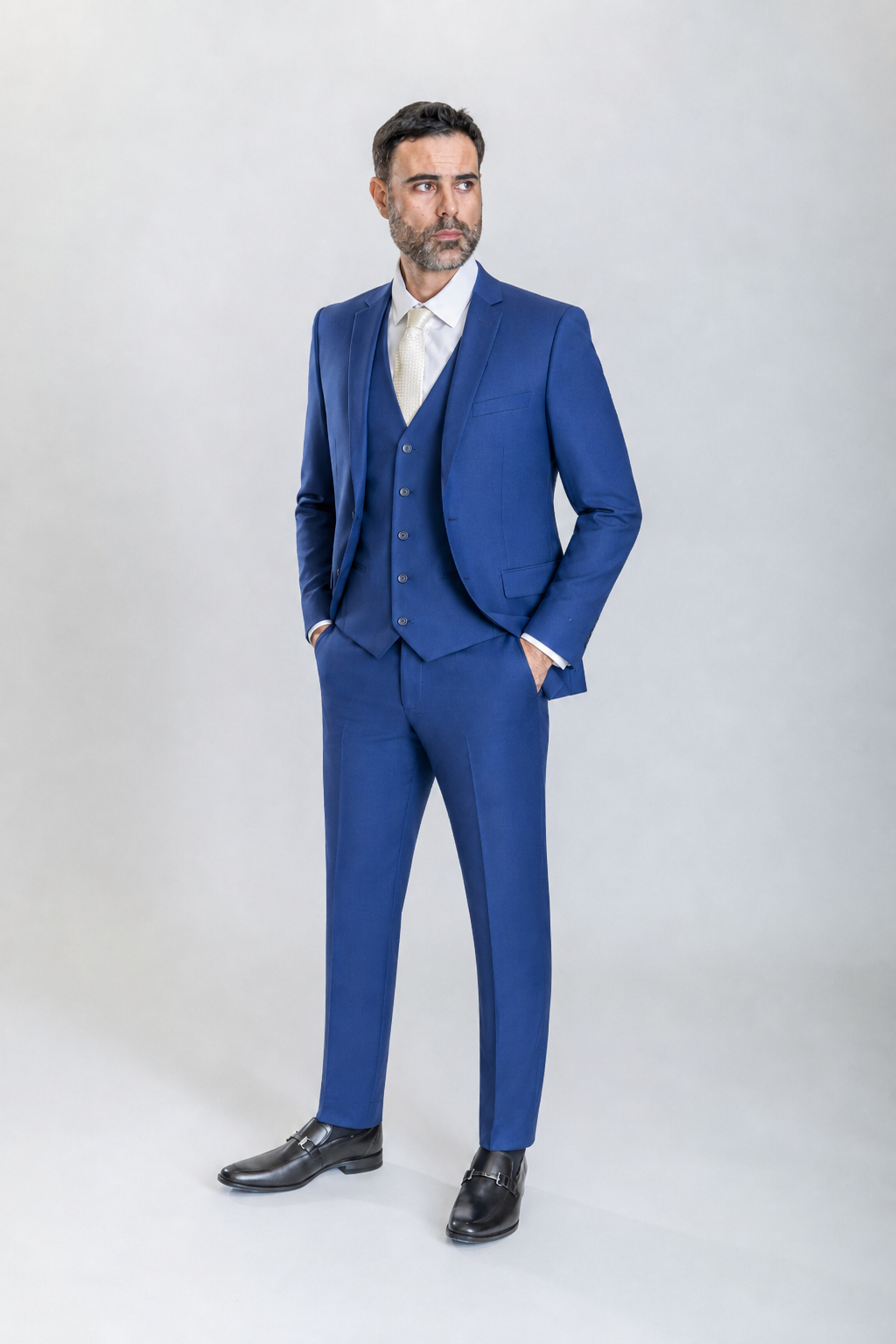 Caravelli 3pc Regular Fit Suit (Cobalt)