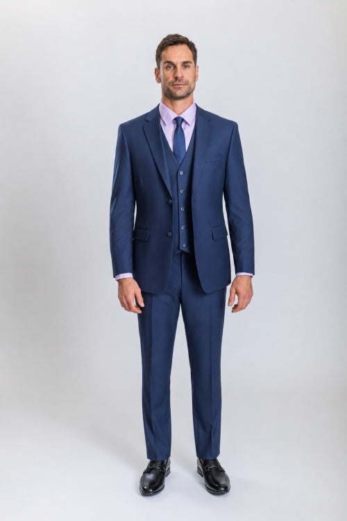 Caravelli 3pc Regular Fit Suit (Midnight Blue)